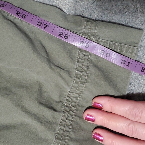 Vintage Cotton army green pants, route 66 13/14 - Picture 6 of 9